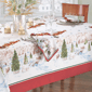 Threadmade Santa’s Snowy Sleighride Tablecloth - image 3