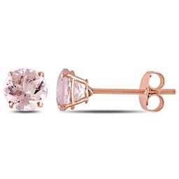 Gemstone Classics(tm) 10kt. Rose Gold Morganite Earrings