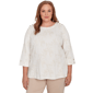 Plus Size Alfred Dunner Saratoga Springs Raised Texture Floral D - image 1