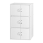 L''Baiet 40.8in 3-Tier Tall Enclosed Storage Bookcase with 6-Doors - image 1