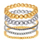 Jessica Simpson Two-Tone Crystal Stretch Bracelet Set - image 1