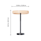 Infibrite Modern 18in. Angled LED Table Lamp - image 7
