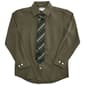 Boys (8-20) Bill Blass Dress Shirt & Tie Set - Dark Olive - image 1