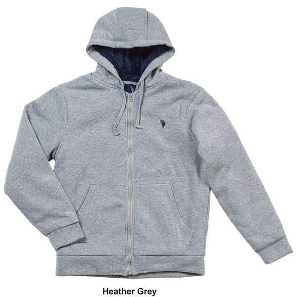 Mens U.S. Polo Assn.® Solid Sherpa Lined Hoodie