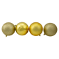 Northlight 12ct Gold Shatterproof 4-Finish Christmas Ornaments - image 4