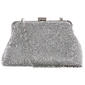 Jessica McClintock Phyllis Diamond Mesh Clutch - Gunmetal - image 1
