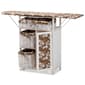 Baxton Studio Abril White Wood Drop Leaf Ironing Board Cabinet - image 2