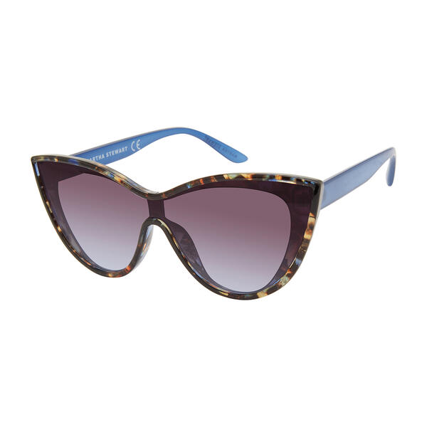 Womens Martha Stewart Plastic Two Tone Cat Eye Sunglasses - image 