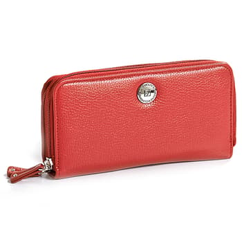 Stone Mountain USA Small Zip Around Leather Wallet, Red : Clothing, Shoes &  Jewelry 