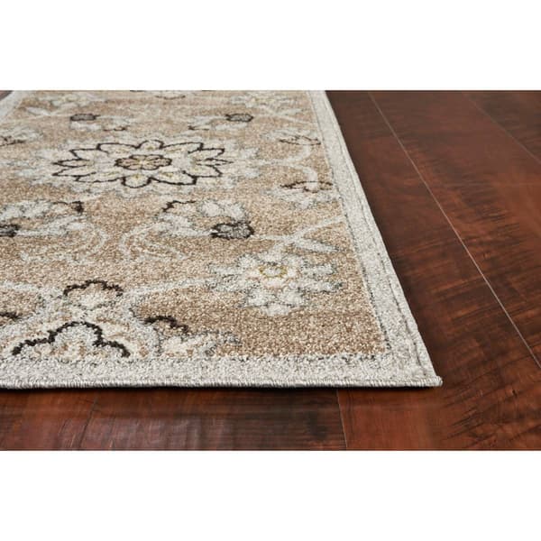 KAS Lucia Beige Grey Verona Rectangular Area Rug