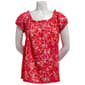 Womens BB Dakota Off The Shoulder Puff Sleeve Abstract Blouse - image 1