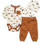 Baby Boy (NB-9M) Rene Rofe(R) 3pc. Cars Bodysuit & Pants Set - image 1