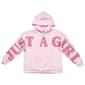 Girls (7-16) Jolie & Joy Long Sleeve Just A Girl Oversized Hoodie - image 1