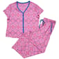 Plus Size White Orchid Sherbert Tile Long Leg Pajama Set - image 2