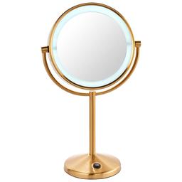 Conair(R) Brushed Brass Mirror Batter Operated
