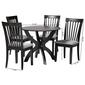 Baxton Studio Bailey Modern Dark Brown Wood 5pc. Dining Set - image 7