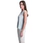 Womens DKNY Sleeveless Asymmetrical V Neck Solid Blouse - image 3
