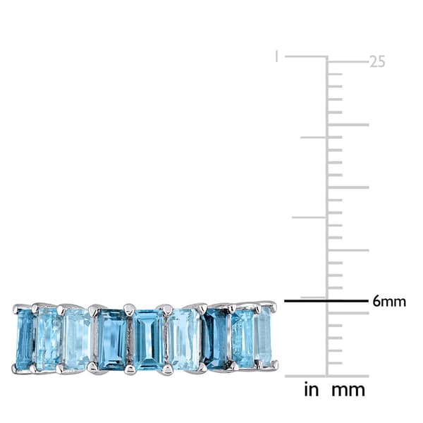 Gemstone Classics&#8482; 2 1/2ctw. Blue Topaz Fashion Eternity Ring