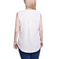 Womens NY Collection Sleeveless Airflow Dot Blouse with Foil - image 2