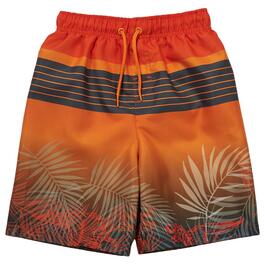 Boys &#40;4-7&#41; Surf Zone Stripe w/ Dino in Jungle Swim Shorts