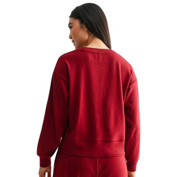 Womens CITY BLUES Long Stripe Sleeve Track Sweatshirt