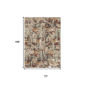 HomeRoots Modern Stain Resistant Abstract Washable Area Rug - image 3