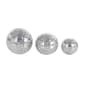 9th & Pike® Glam Silver Aluminum Decorative Orbs - Set of 3 - image 5