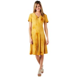 Womens Sami &amp; Jo Short Sleeve O Ring Dress