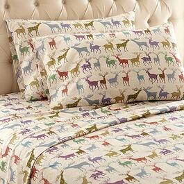 Micro Flannel&#40;R&#41; Colorful Deer Sheet Set