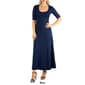 Womens 24/7 Comfort Apparel Casual Maxi Dress With Sleeves - image 6