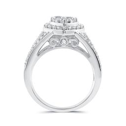 Nova Star® 1ctw. Lab Grown Diamond Heart Cluster Bridal Ring