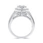 Nova Star&#174; 1ctw. Lab Grown Diamond Heart Cluster Bridal Ring - image 3