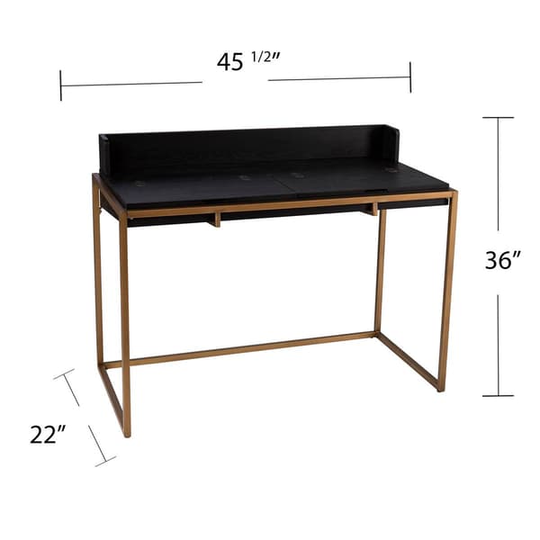Southern Enterprises Caldlin Flip-Top Desk w/ Storage