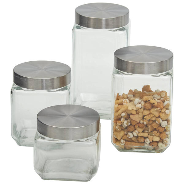 Kitchenworks 4pc. Square Glass Canister Set - image 