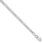 Gold Classics&#40;tm&#41; 2.75mm. 14k White Gold Flat Figaro Anklet - image 1