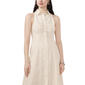 Womens MSK Sleeveless Linen Ruched Button Front Midi Dress - image 2