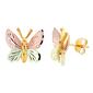 Gold Classics&#40;tm&#41; Black Hills Gold Butterfly Stud Earrings - image 1