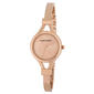 Womens Laura Ashley(R) Thin Bangle Floral Dial Watch - LA31019RG - image 1