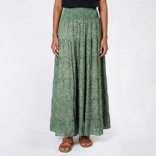 Juniors Angie Gauze Tier Maxi Skirt