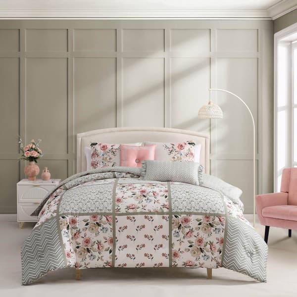 Bebejan Sage Serenity 5pc. Reversible Comforter Set