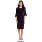 Womens Connected Apparel Bell Sleeve Side Ruched Wrap Dress - image 7