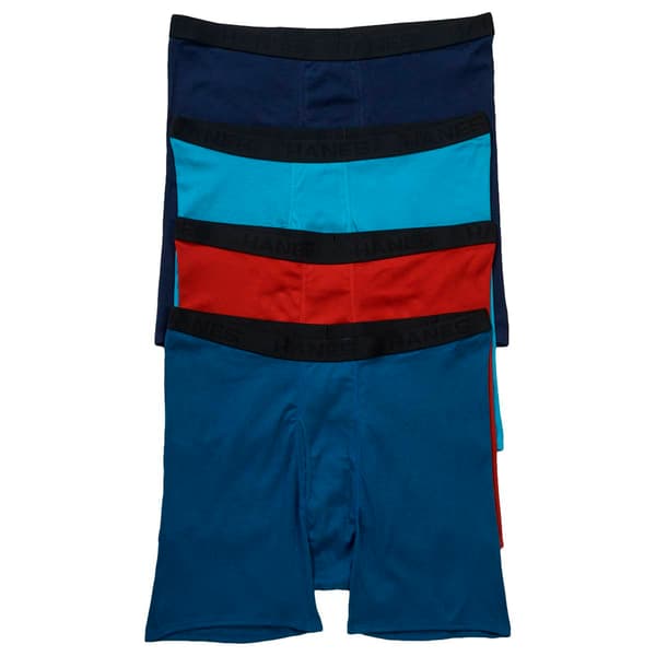 Mens Big & Tall Hanes Ultimate Cotton 4pk. Boxer Briefs - image 