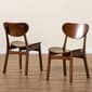 Baxton Studio Katya Walnut Brown Wood 2-pc. Dining Chair Set - image 7