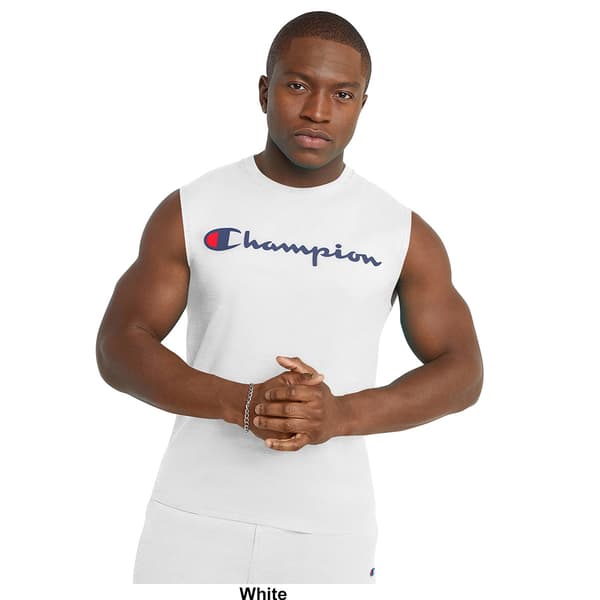 Mens Champion Sleeveless Graphic Muscle Tee