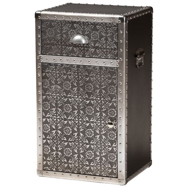 Baxton Studio Cosette Collection Floral Accent Cabinet