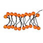 Halloween String Lights with 20 Orange G40 Plastic Bulb Covers - image 1