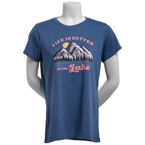 Womens Reel Pro Fishing Life Is Better At The Lake Graphic Tee - image 