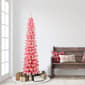 Puleo International 6ft. Pre-Lit Flocked Alpine Christmas Tree - image 3