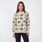 Petite Hasting & Smith Fleece Lined Floral Sweatshirt - image 2