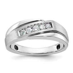 Mens Gentlemens Classics(tm) 14kt. White Gold 1/4ctw. Diamond Ring